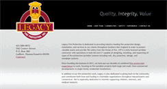 Desktop Screenshot of legacyfireprotection.com